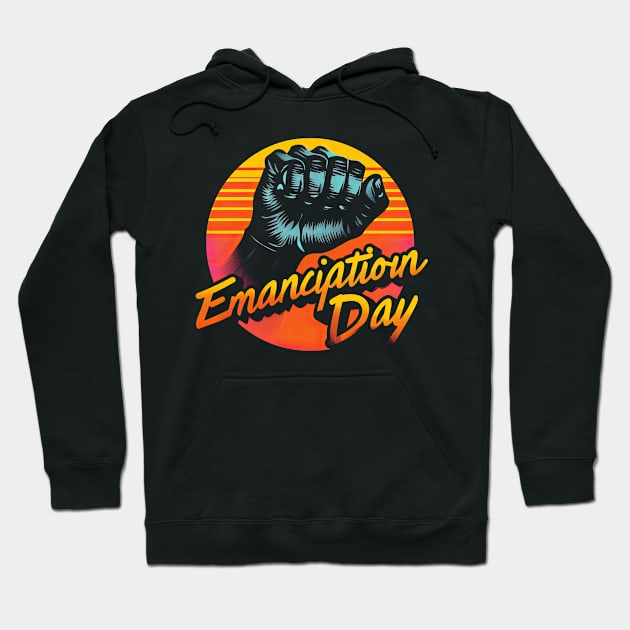 emancipation day Hoodie by obstinator